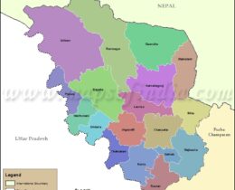 pashcim-champaran(Betiah)-tehsil-map